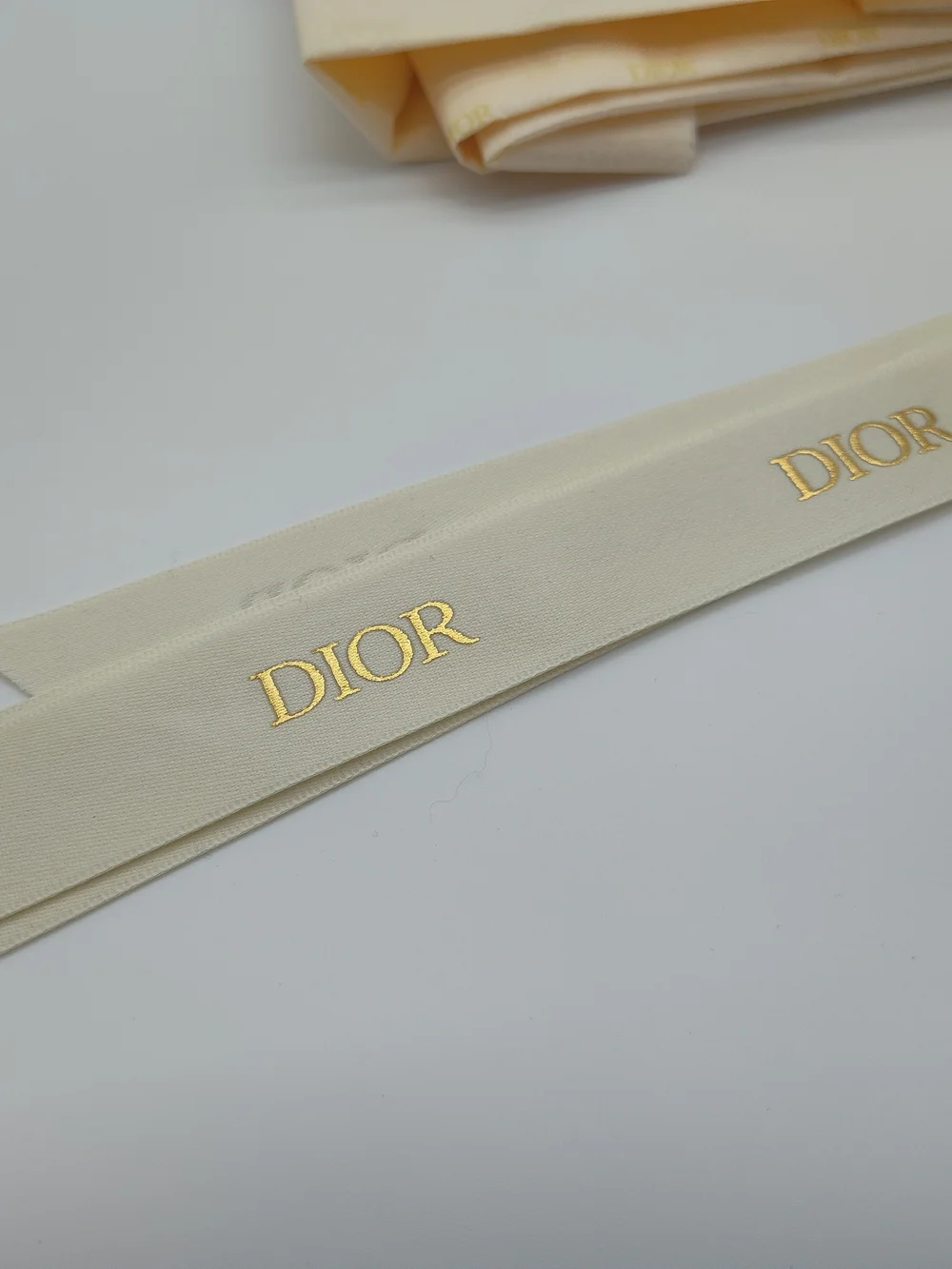 DIOR Toile Jungle Gift Box Tissue Paper Ribbon Set Pink Cream Gold Packaging EUC